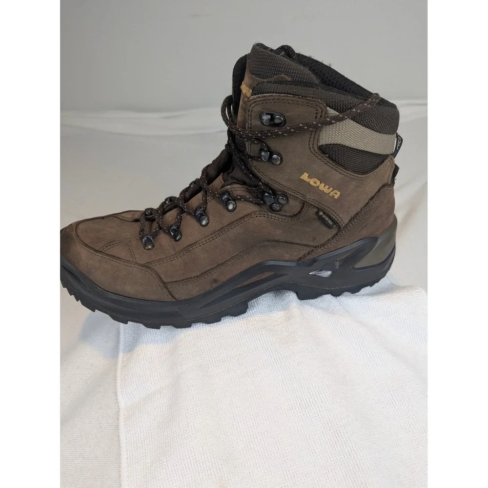 Lowa Renegade GTX Mid Mens Hiking Boots Brown Gore-Tex Vibram Sz 12 510943-0455